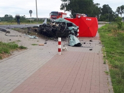 Śmiertelny wypadek na drodze Nakło - Paterek
