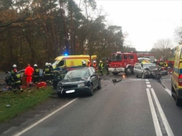 Karambol na DK11 koło Środy Wielkopolskiej