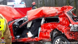 Wypadek na drodze Józefowo - Brześć Kujawski. Nie żyje 20-latka