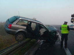 Głuchowo. Czołówka na DK91