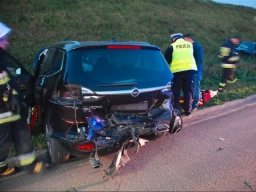 Jaguar zepchnął z drogi Opla na A1