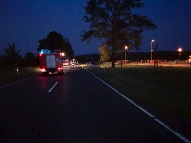 Tragiczne zderzenie osobówki z motocyklem na DK10