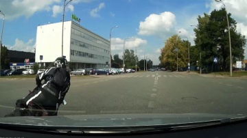 Wypadek motocyklisty w Łodzi