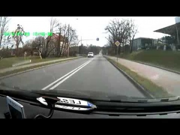 O mały włos od zderzenia z motocyklem